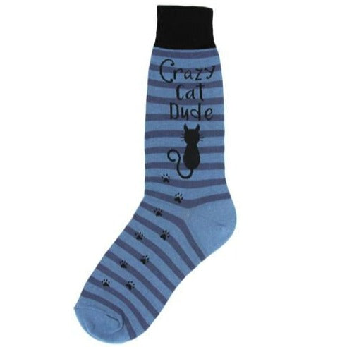 Cat Dude Men’s Crew Socks