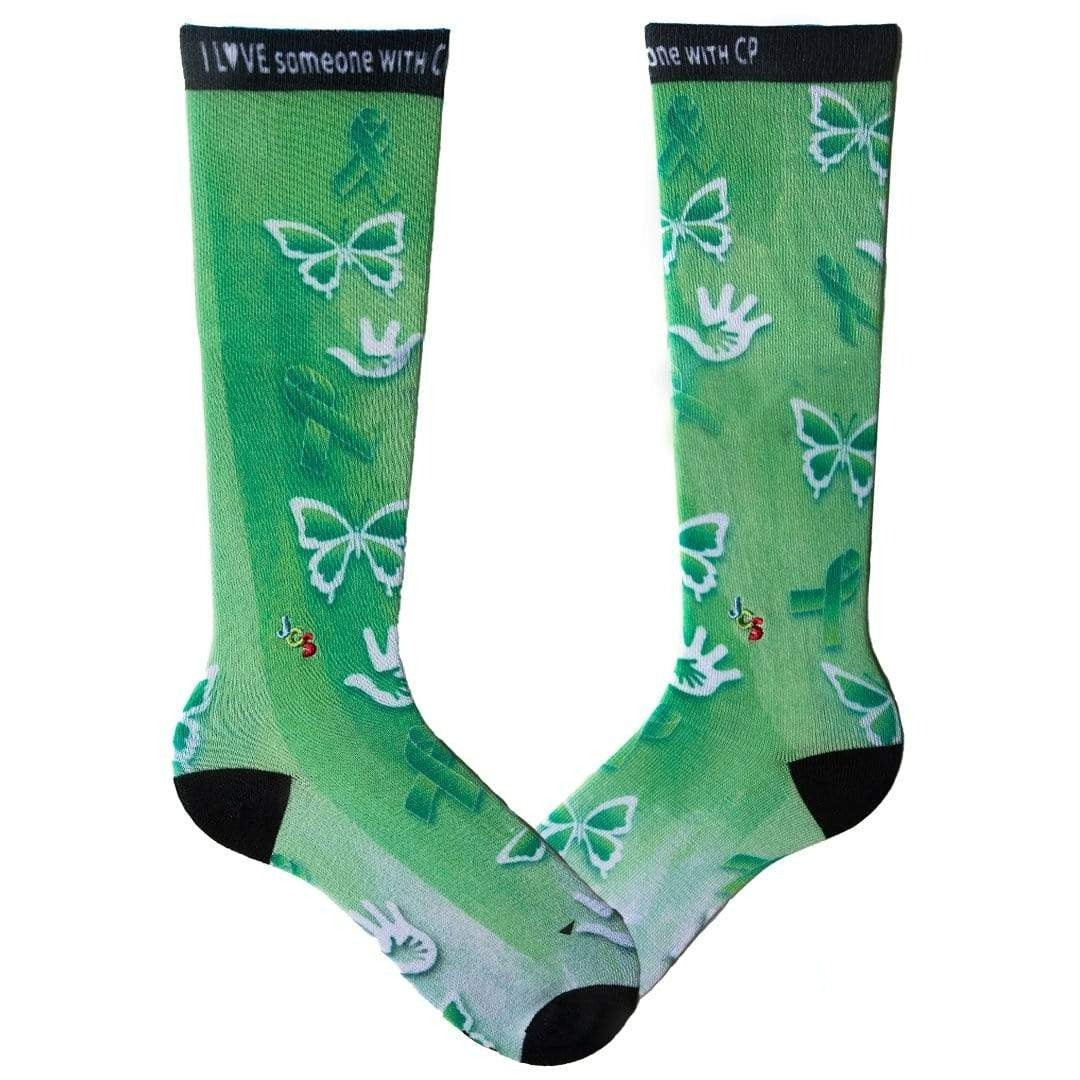 Cerebral Palsy Awareness Watercolor Knee High Sock