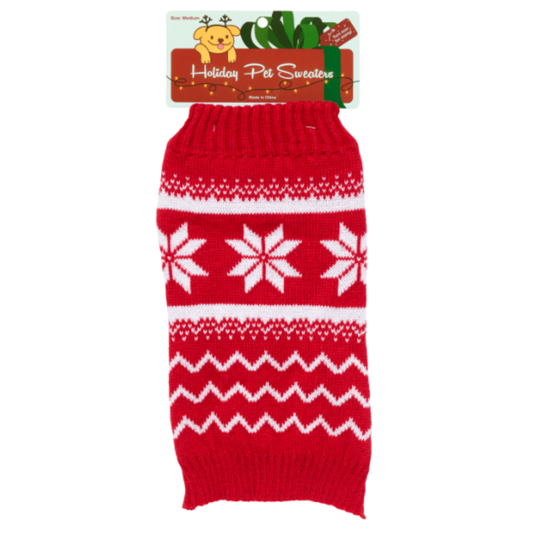 Christmas Fairisle Dog Sweater