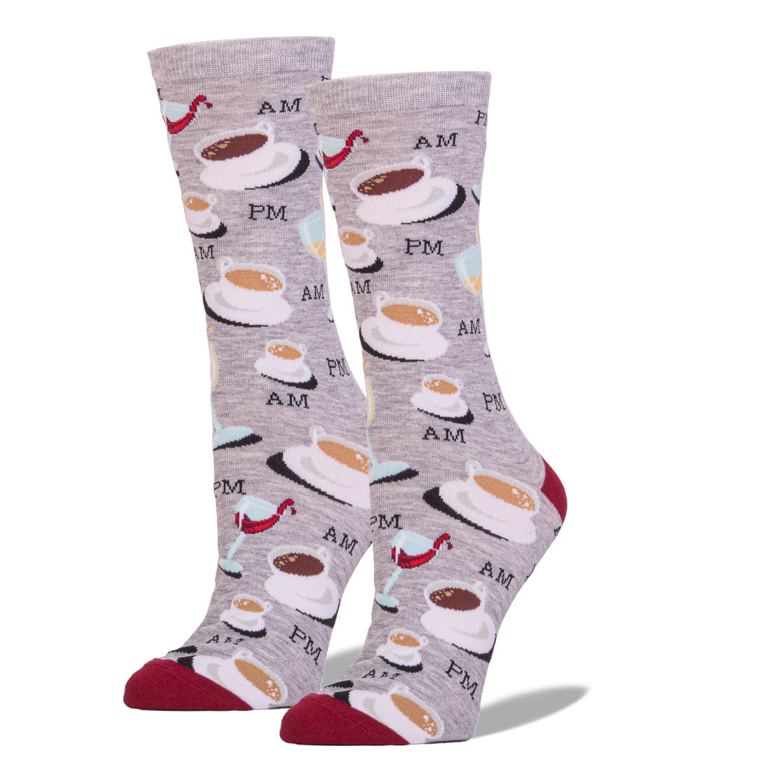 Coffee and Wine Women’s Crew Socks