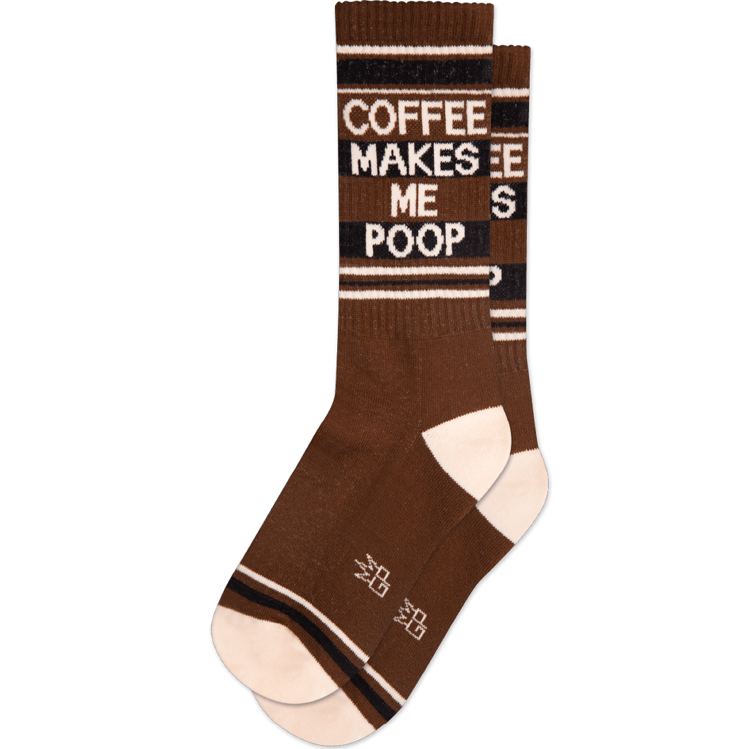 Coffee Makes Me Poop Unisex Crew Socks