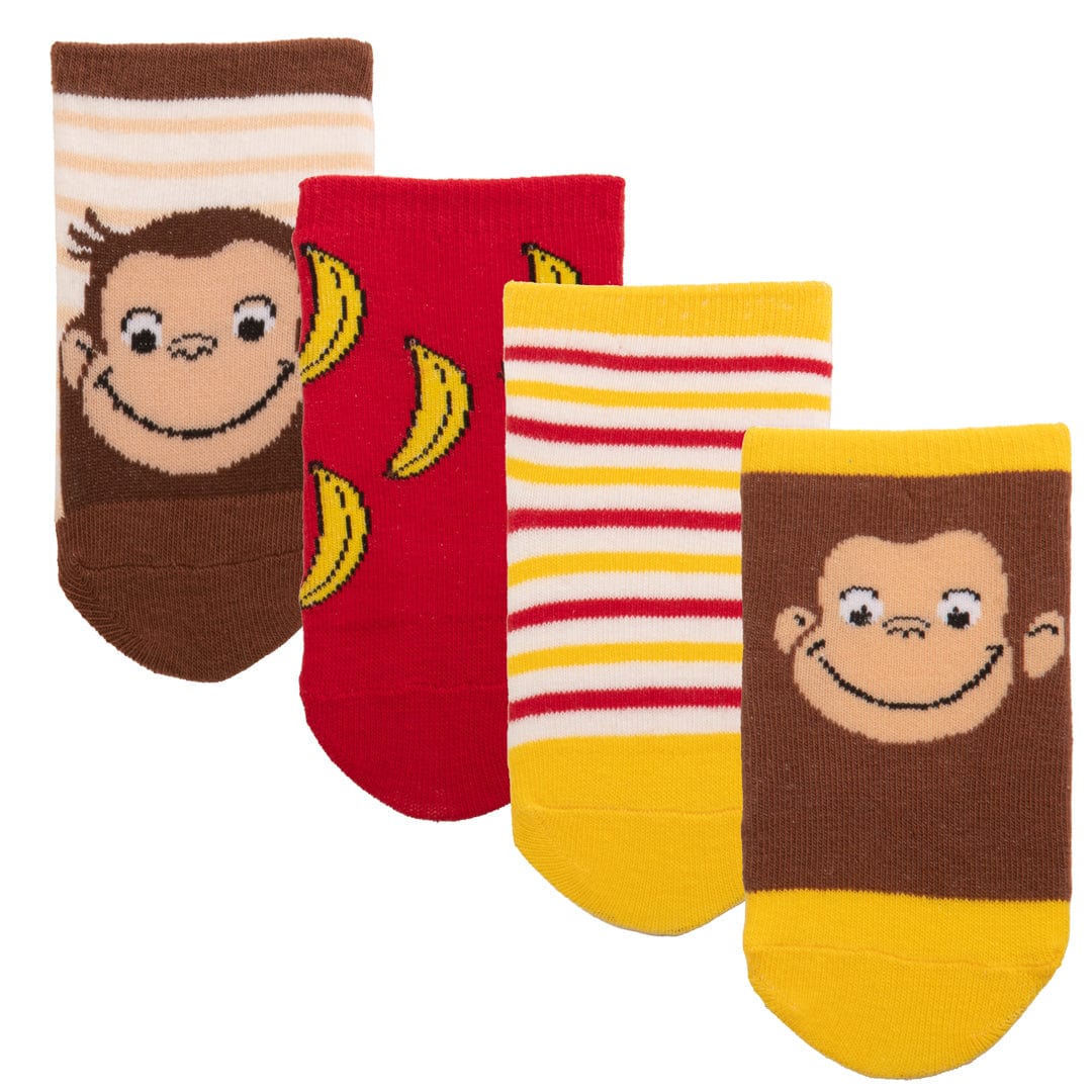 Curious George 4 Pack Socks