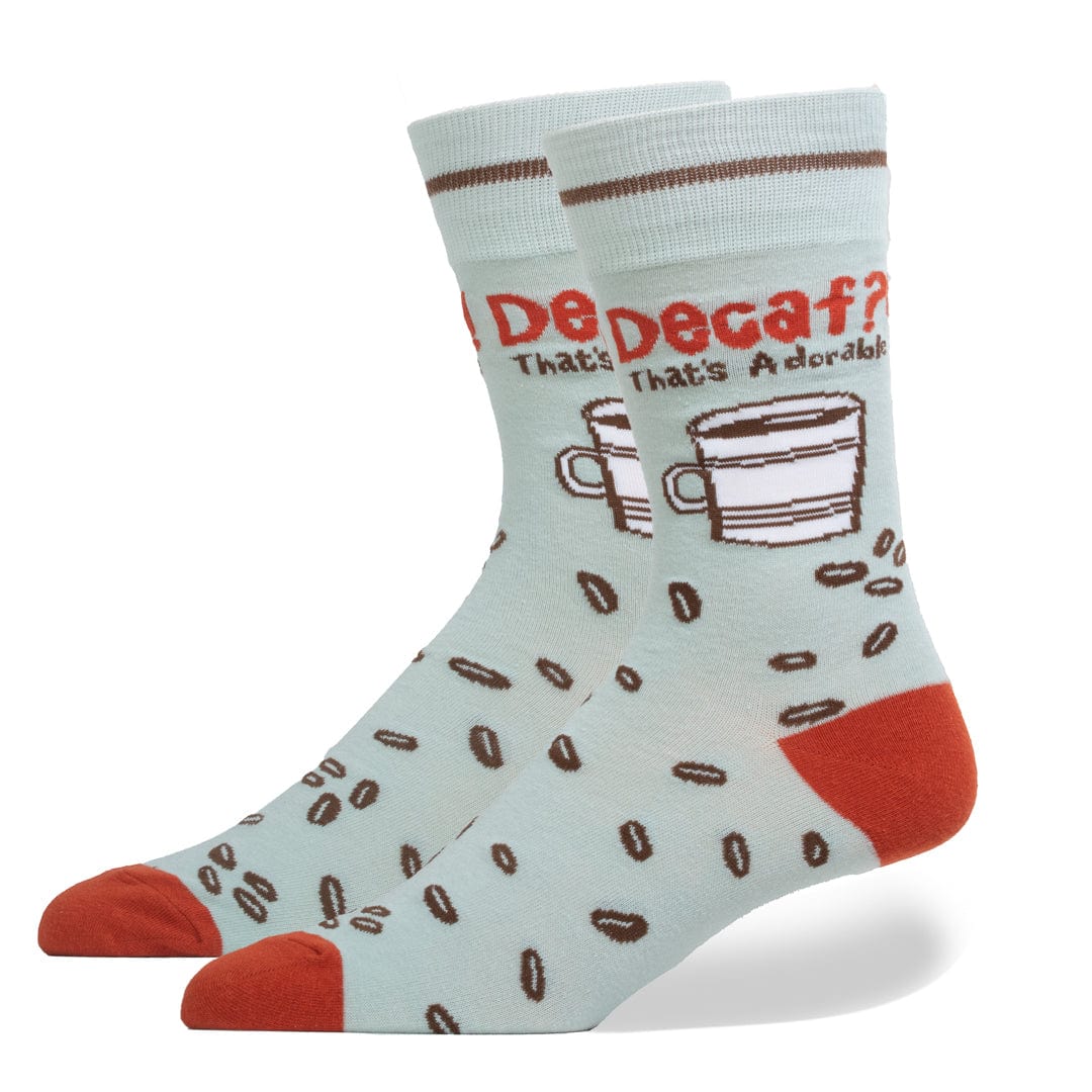 Decaf? That’s Adorable Unisex Crew Sock