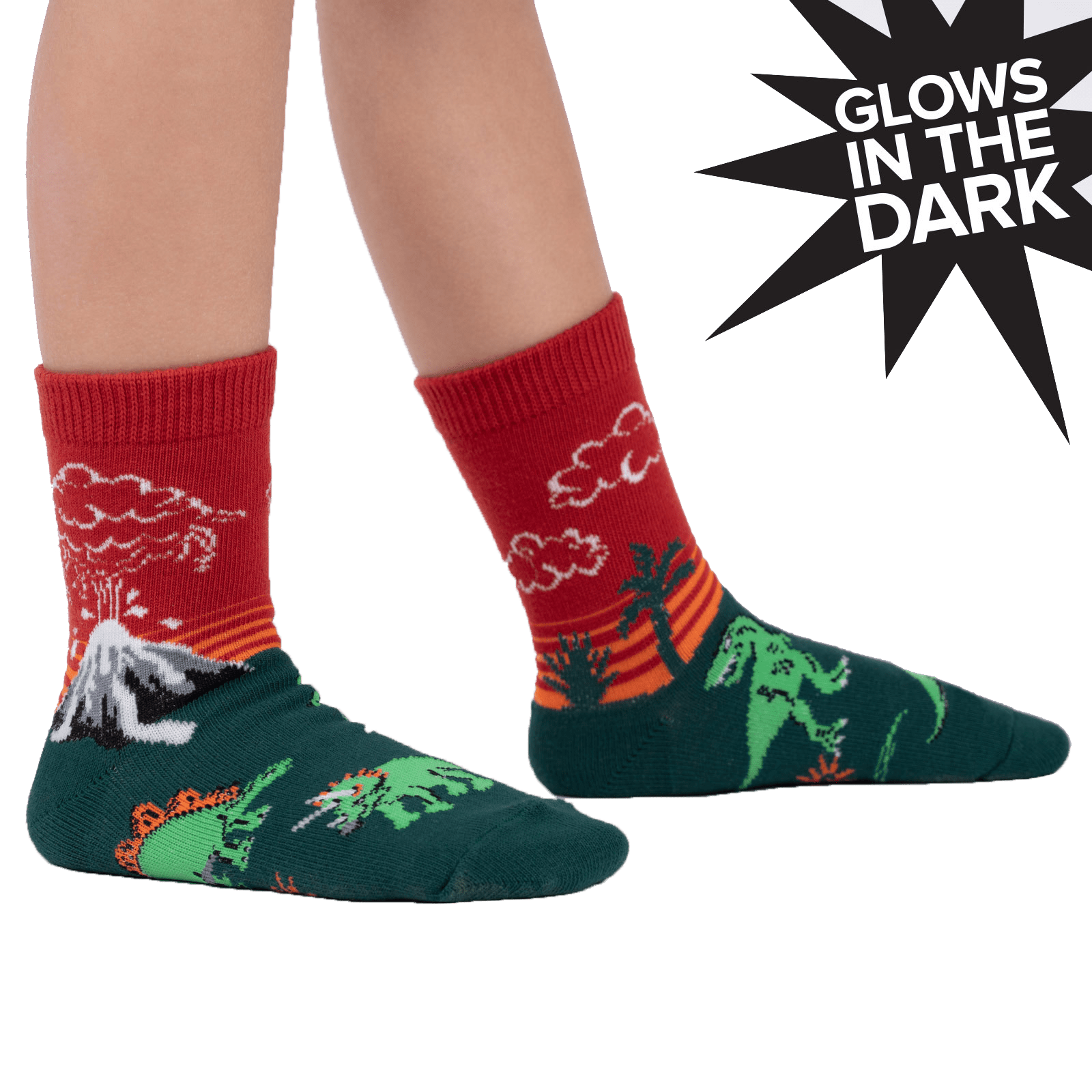 Dinosaur Days Youth Crew Socks