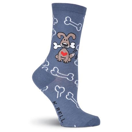 Dog with Bones Socks Women’s Crew Sock