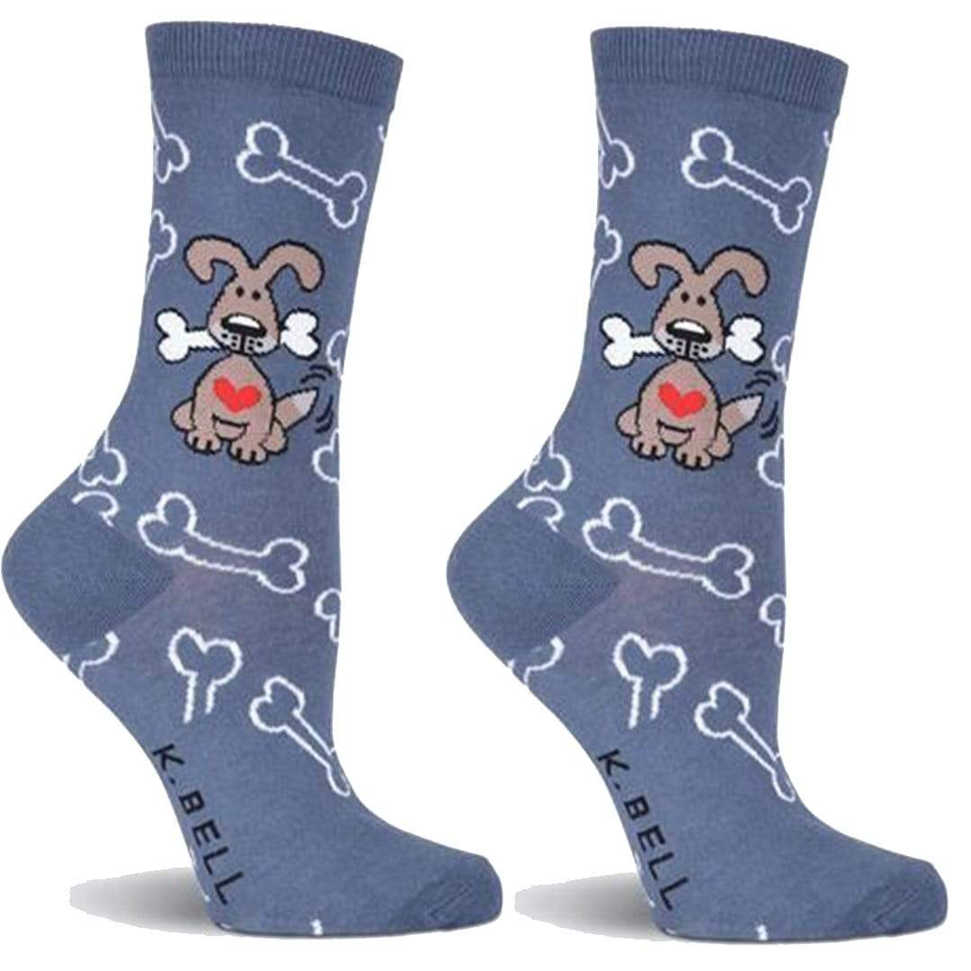 Dog with Bones Socks Women’s Crew Sock