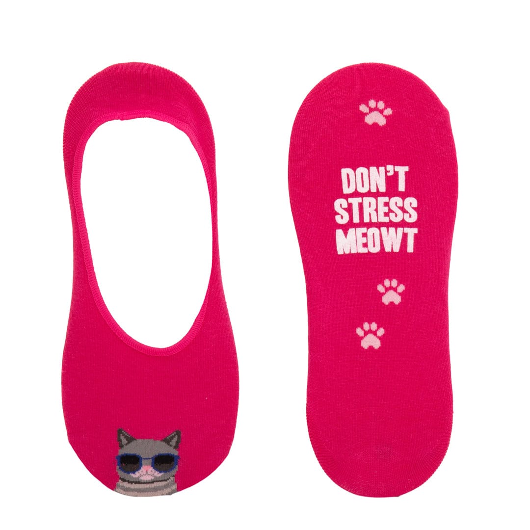 Don’t Stress Meow’t Socks Women’s No Show Sock