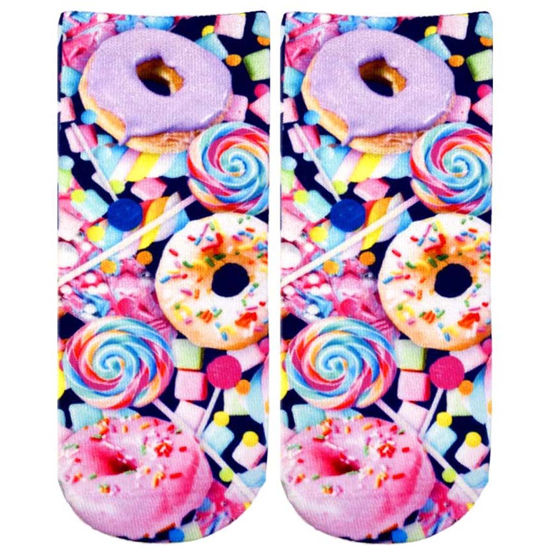 Donut and Candy Ankle Sock