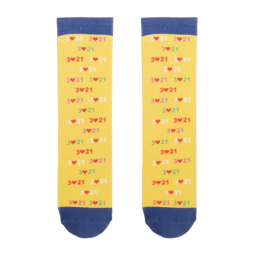 Down Syndrome Awareness Yellow Unisex Crew Socks