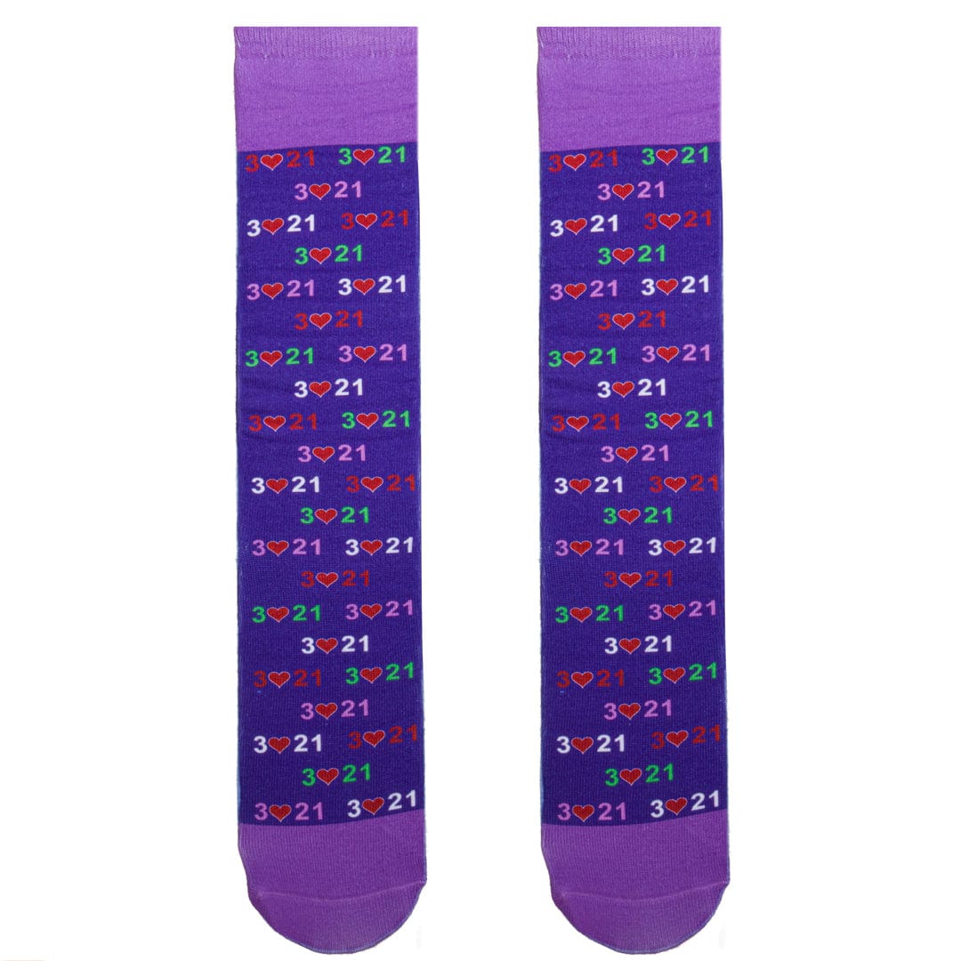 Purple Down Syndrome Awareness Unisex Knee High Socks