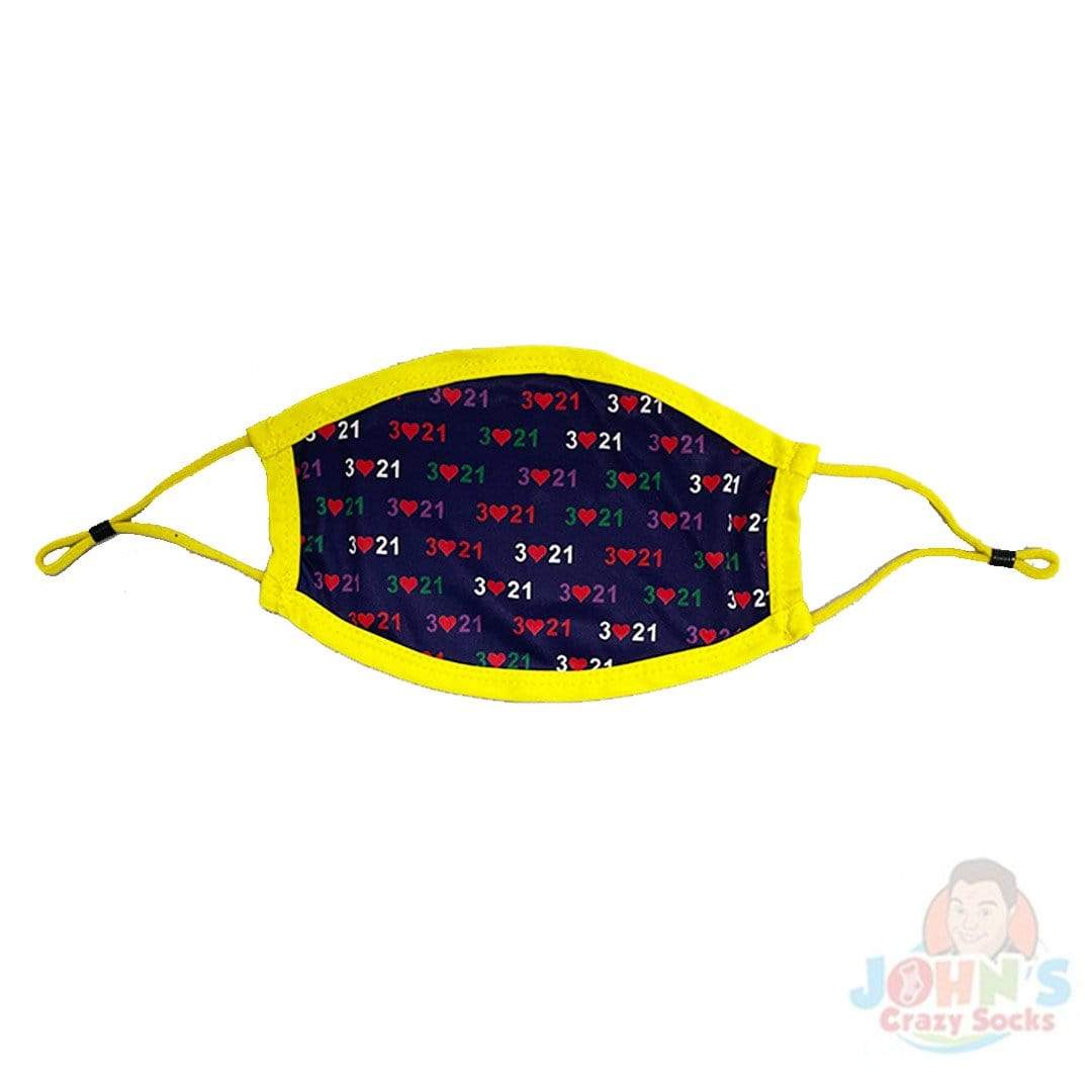 Down Syndrome Awareness Face Mask with Adjustable Ear Loops