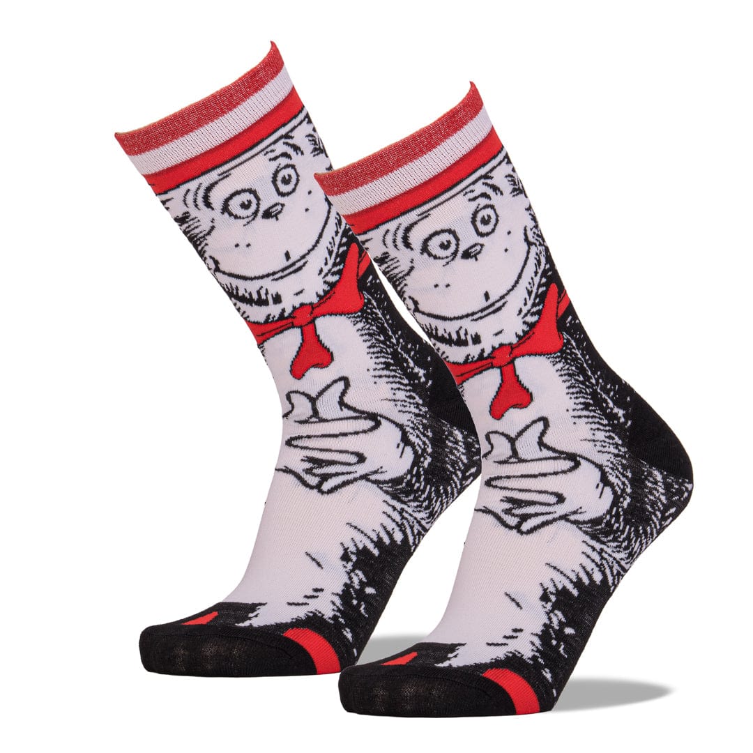 Dr. Seuss Cat in the Hat 360 Crew Sock