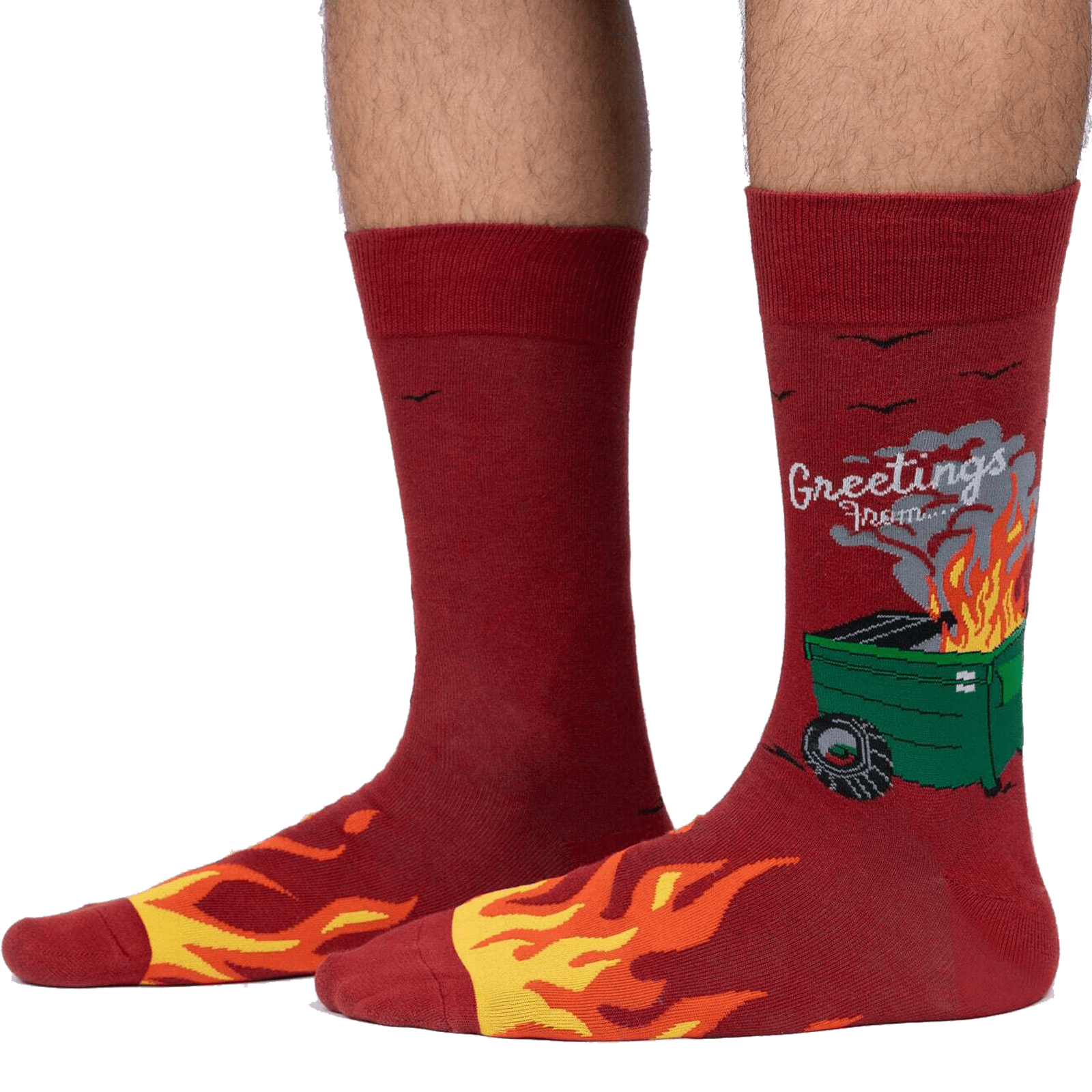 Dumpster Fire Men’s Crew Socks