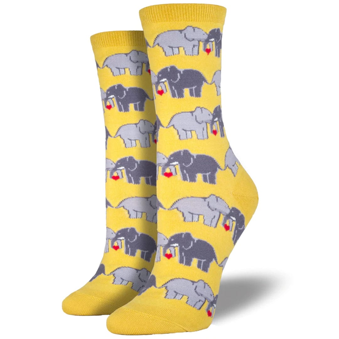 Elephant Love Women’s Crew Socks