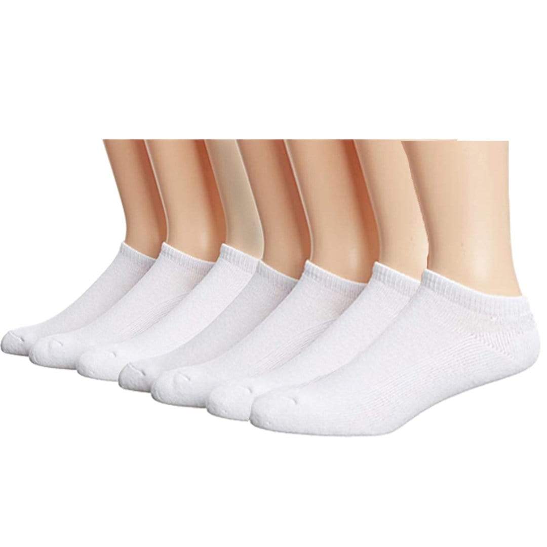 Everlast White 7 Pack Kid’s No Show Sock