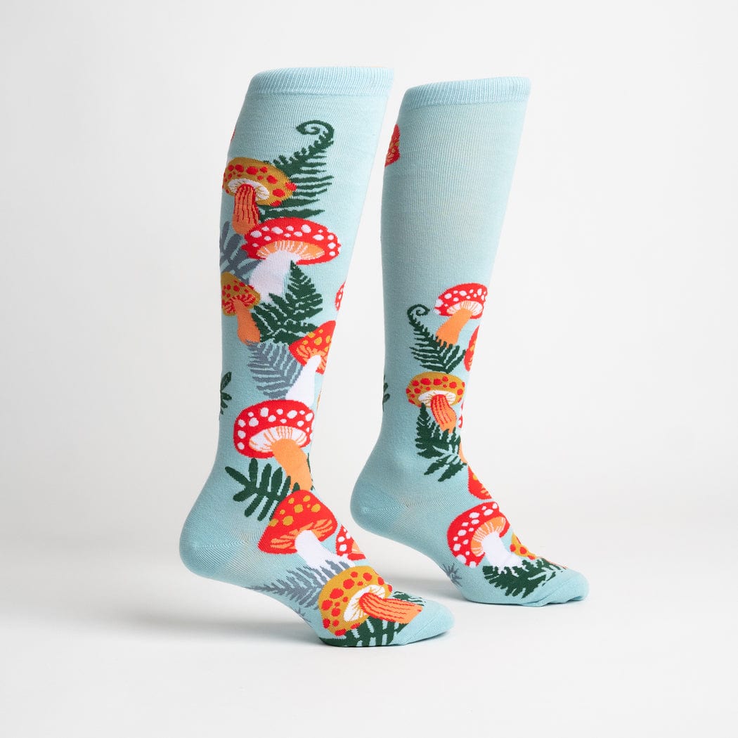 Wonderland Mushrooms Women’s Knee High Socks