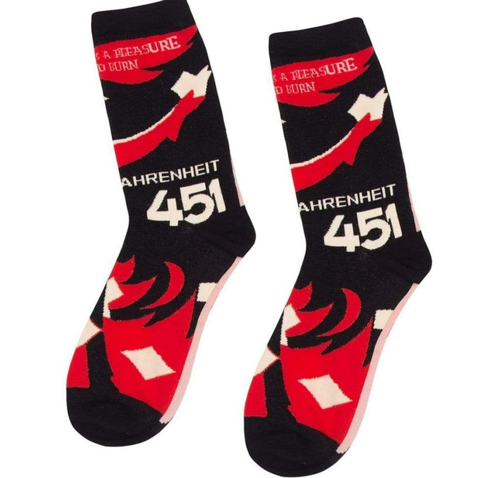 Fahrenheit 451 Socks Unisex Crew Sock