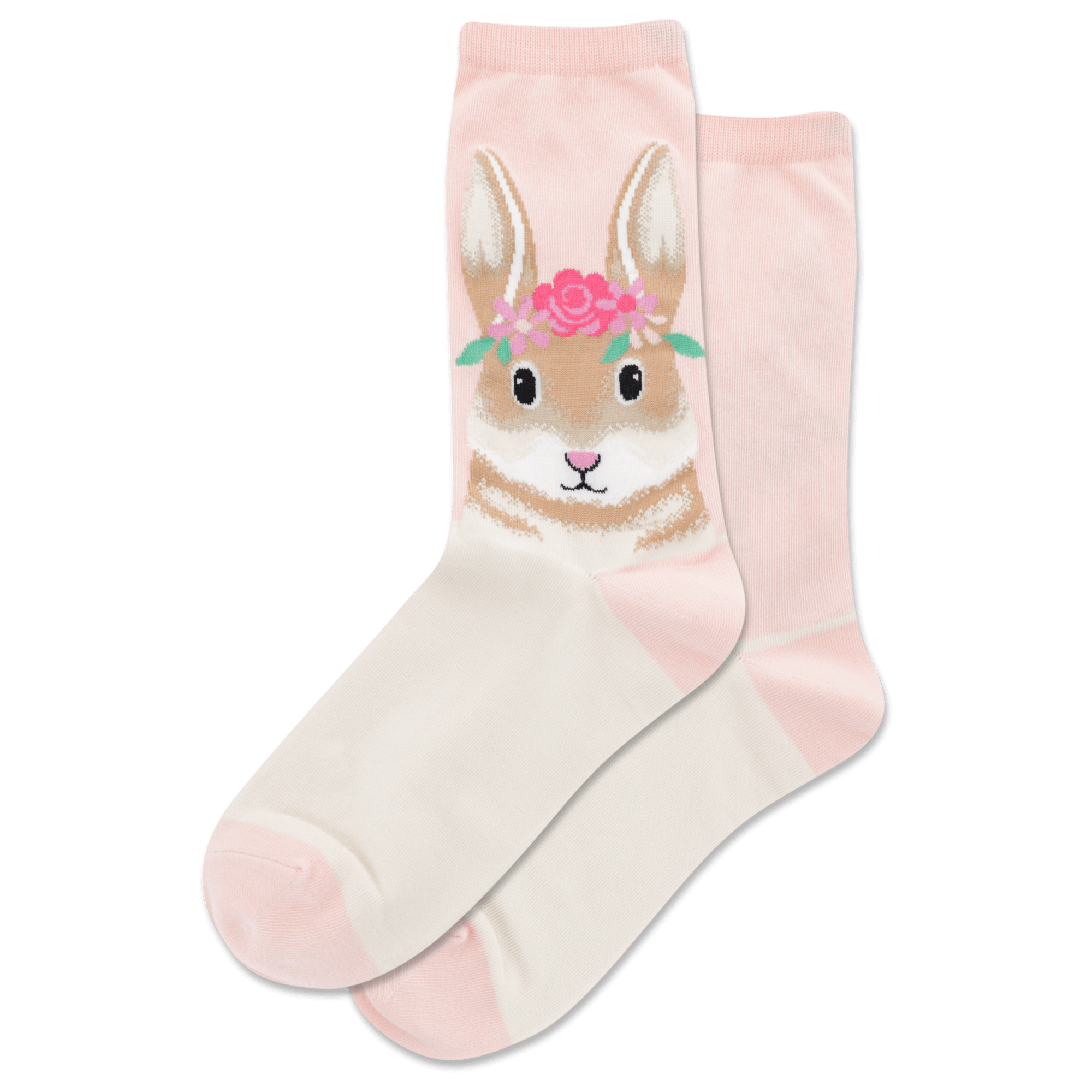 Flower Crown Bunny Women’s Crew Sock