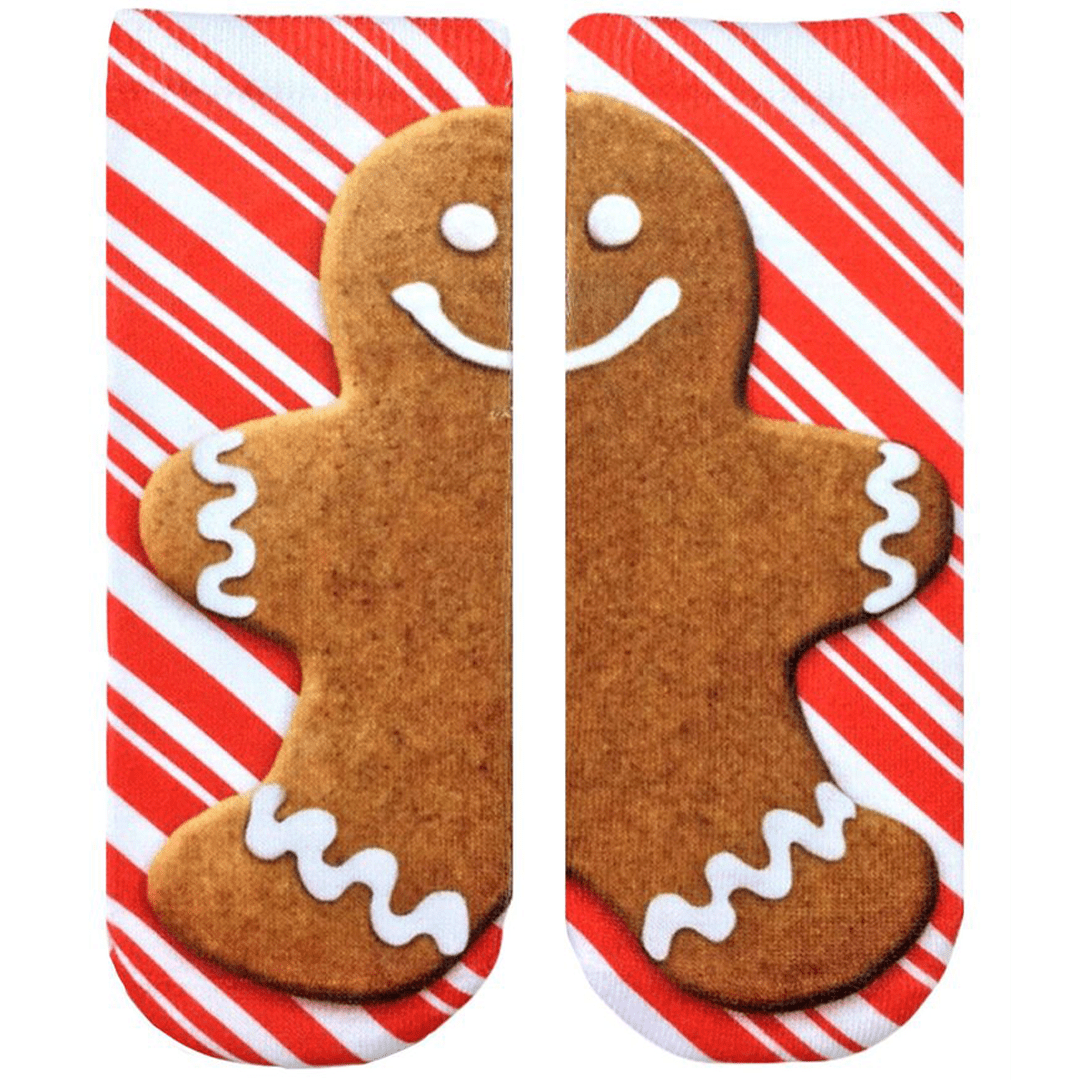 Gingerbread Man Ankle Socks