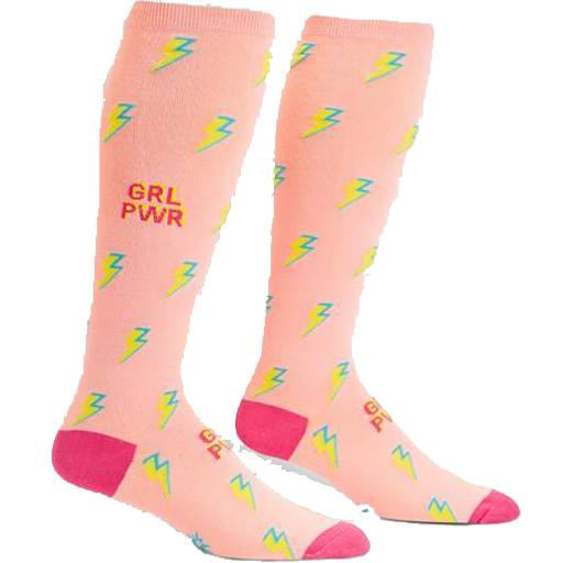 Girl Power Wide Calf Women’s Knee High Socks