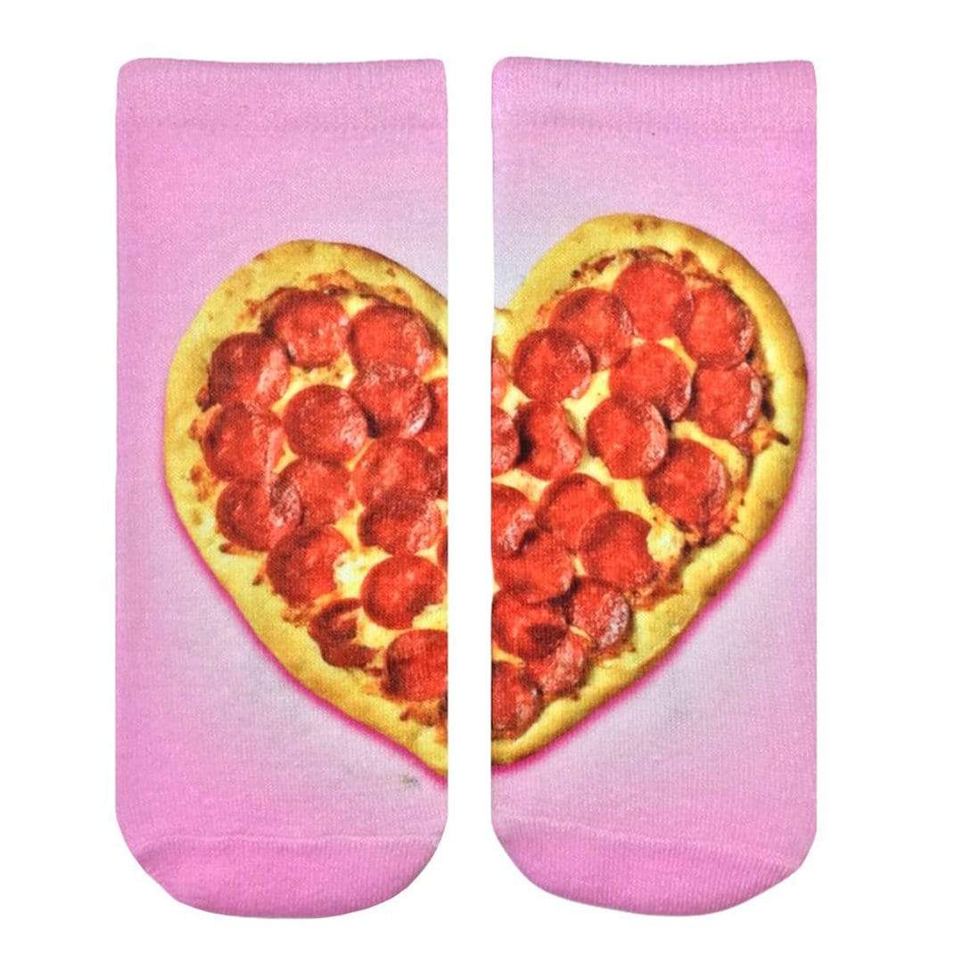 Heart Pizza Unisex Ankle Sock