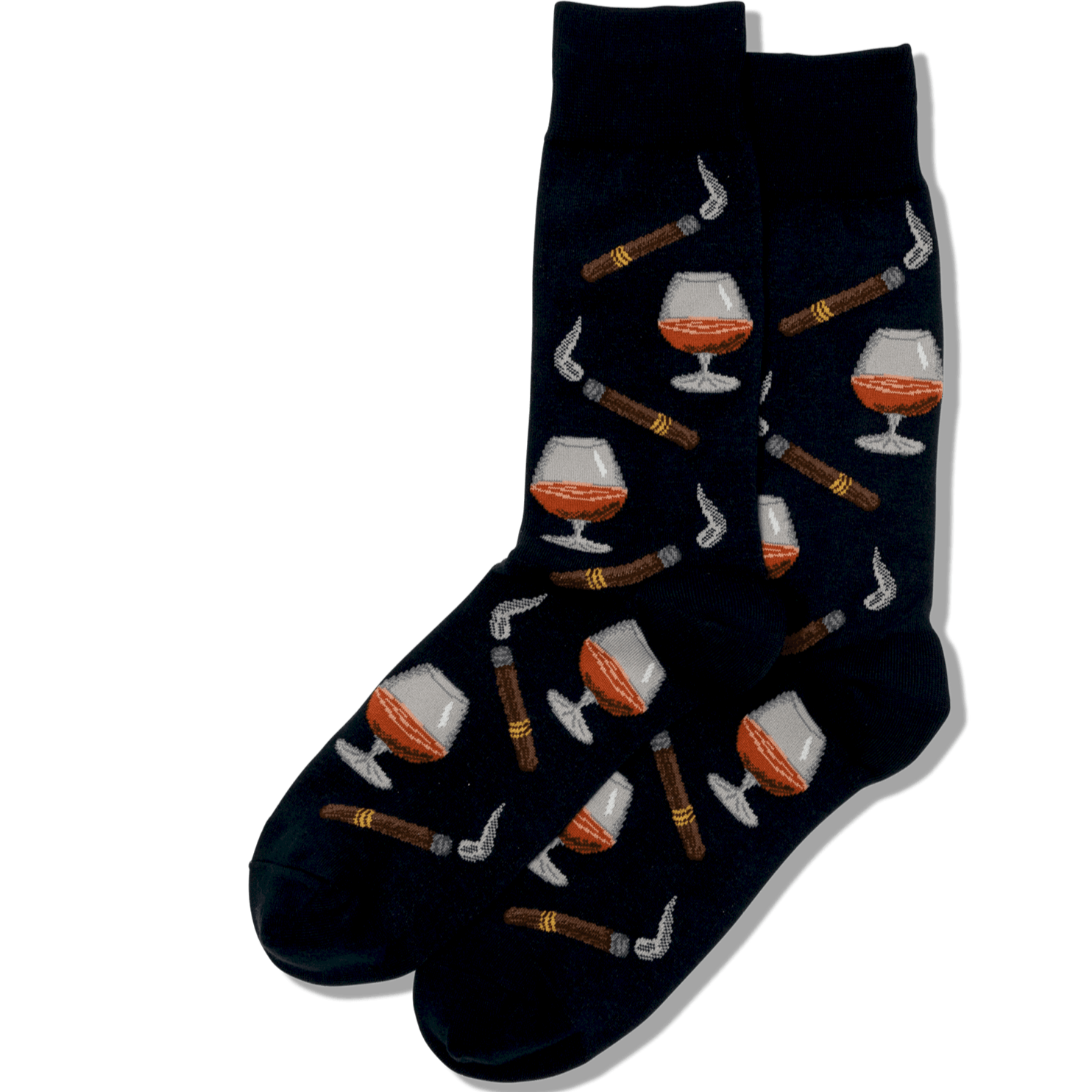 Cognac and Cigars Men’s Crew Sock