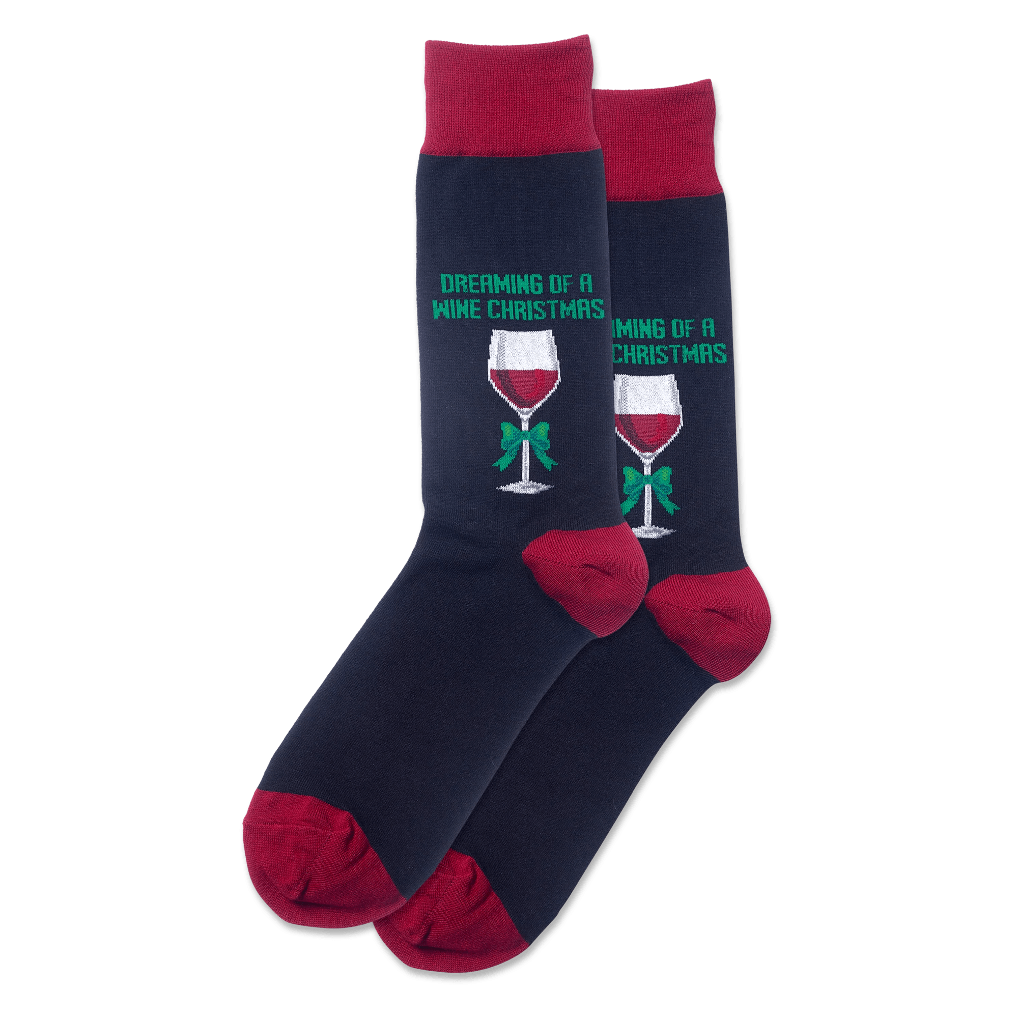 Dreaming Of A Wine Xmas Men’s Crew Sock