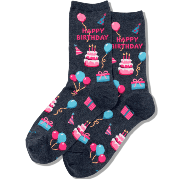 Happy Birthday Socks Women’s Crew Sock