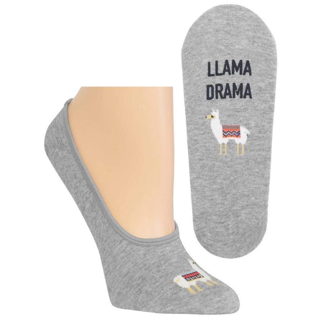 Llama Drama Women’s No Show Sock