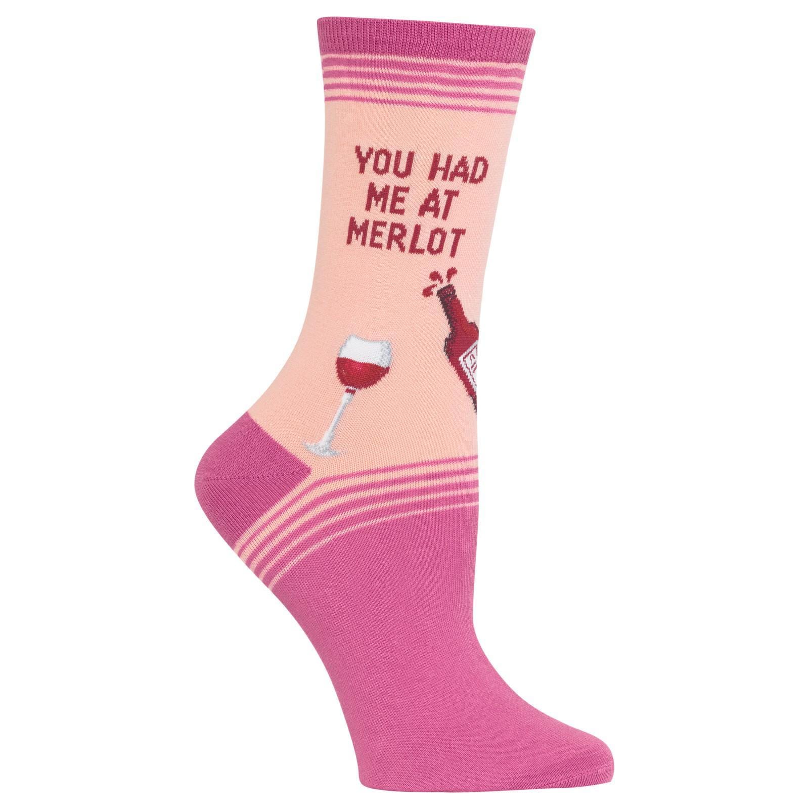 You Had Me At Merlot Women’s Crew Socks