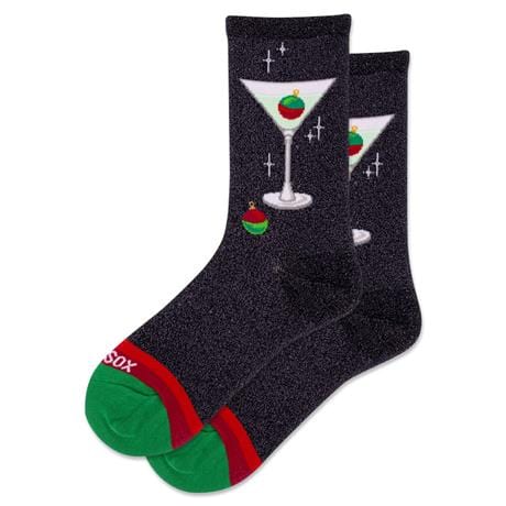 Metallic Martini Women’s Crew Socks