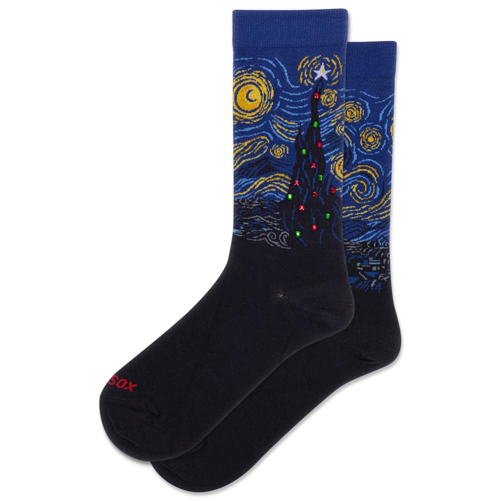 Starry Night Christmas Women’s Crew Socks