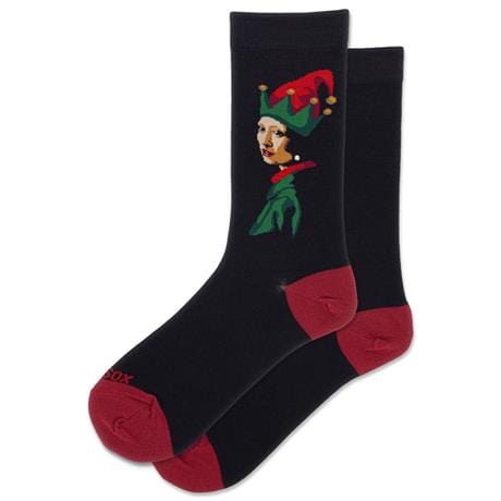 Elf With The Pearl Earring Women’s Crew Socks