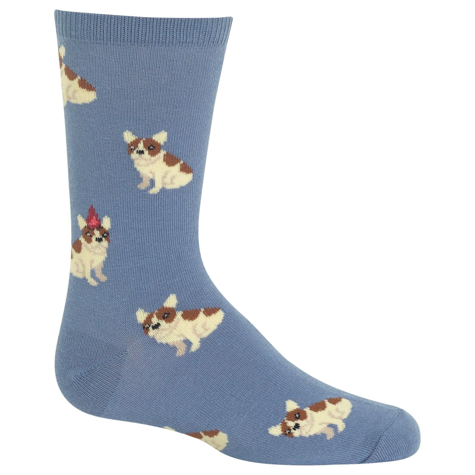 Birthday Frenchie Kids Crew Socks