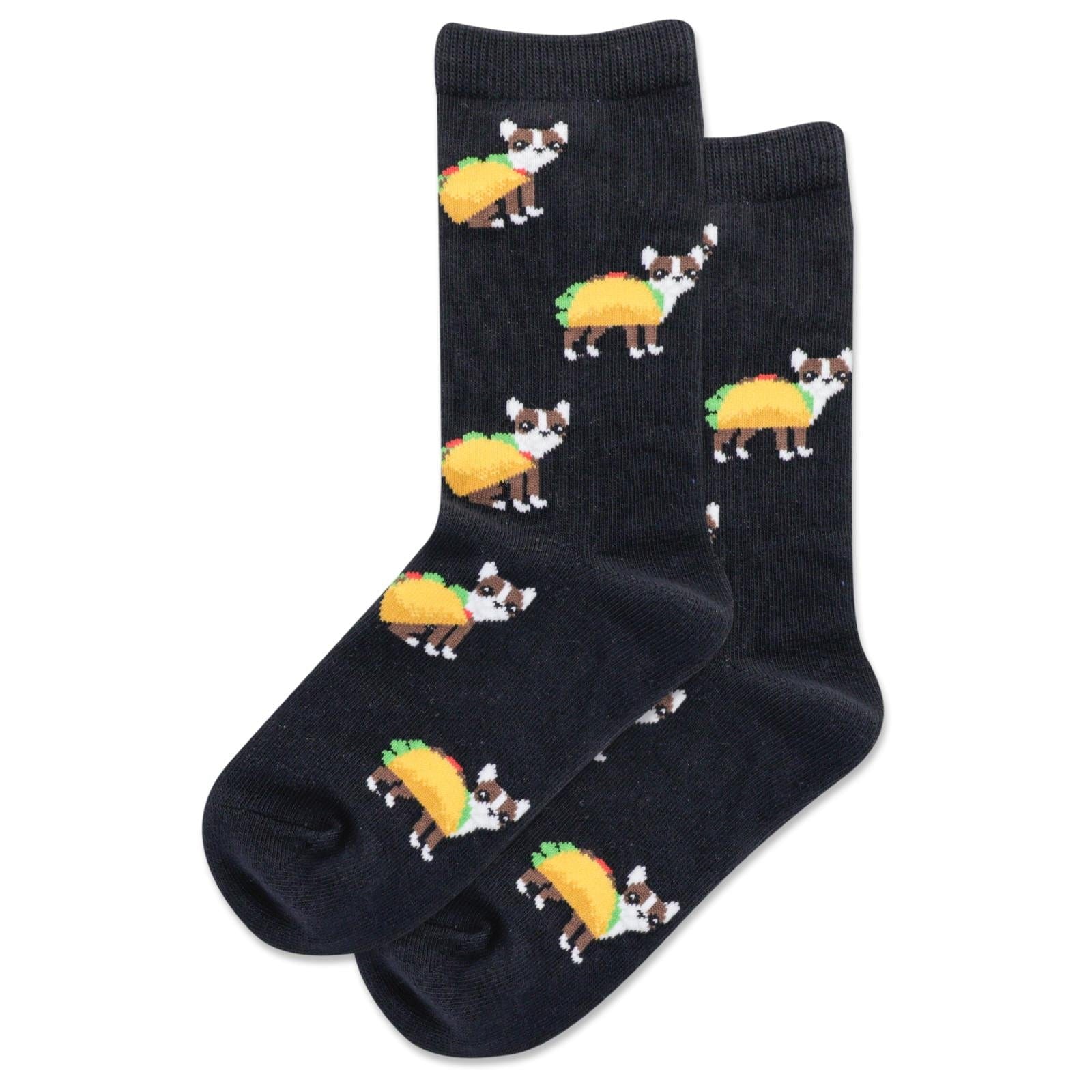 Taco Terrier Kids Crew Socks