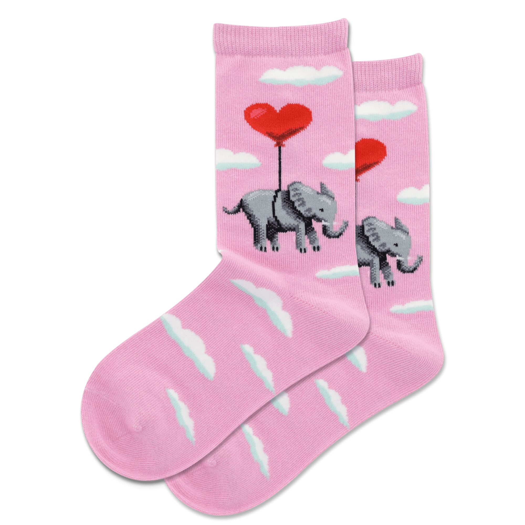 Elephant Heart Balloon Kid’s Crew Socks