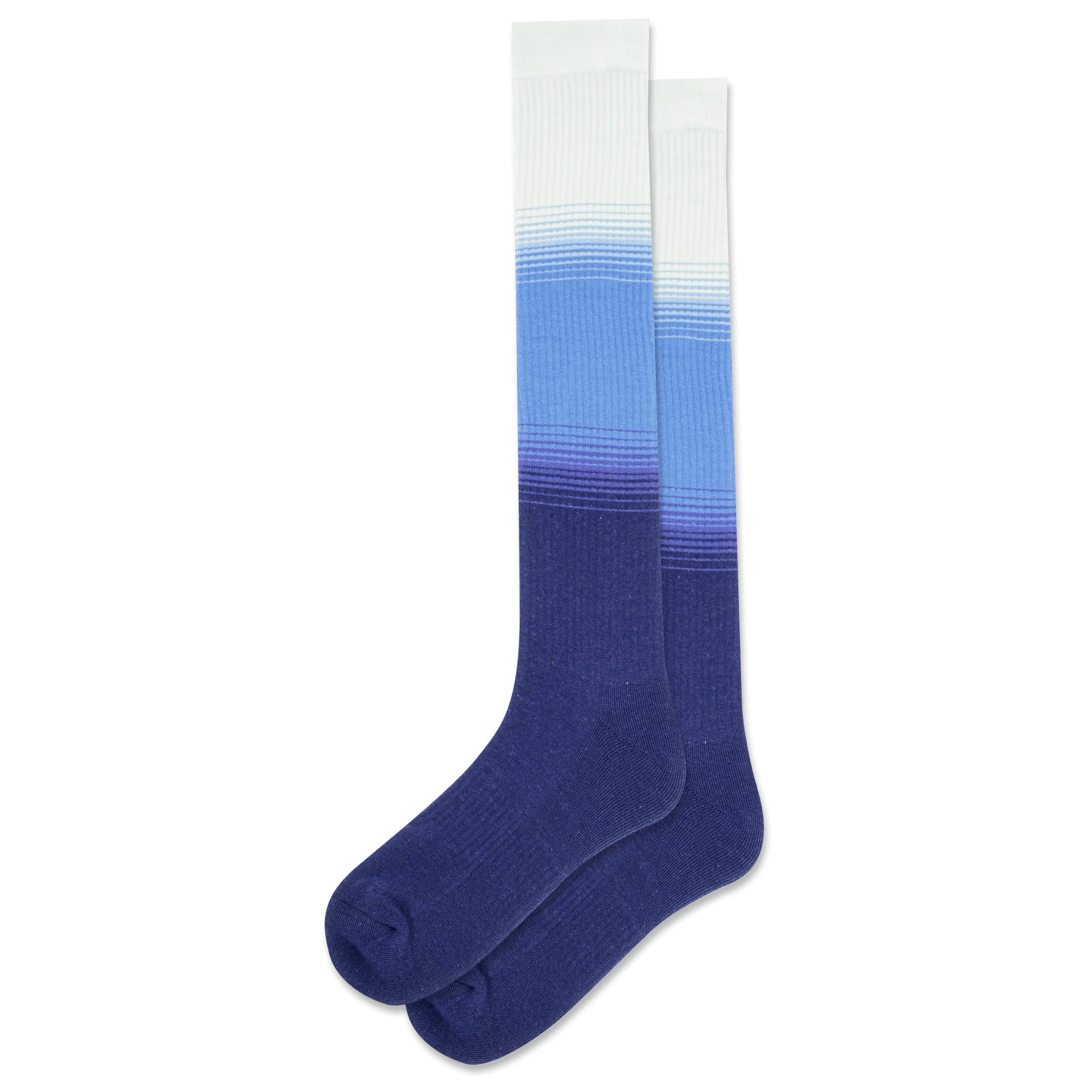 Blue Dip Dye Compression Socks