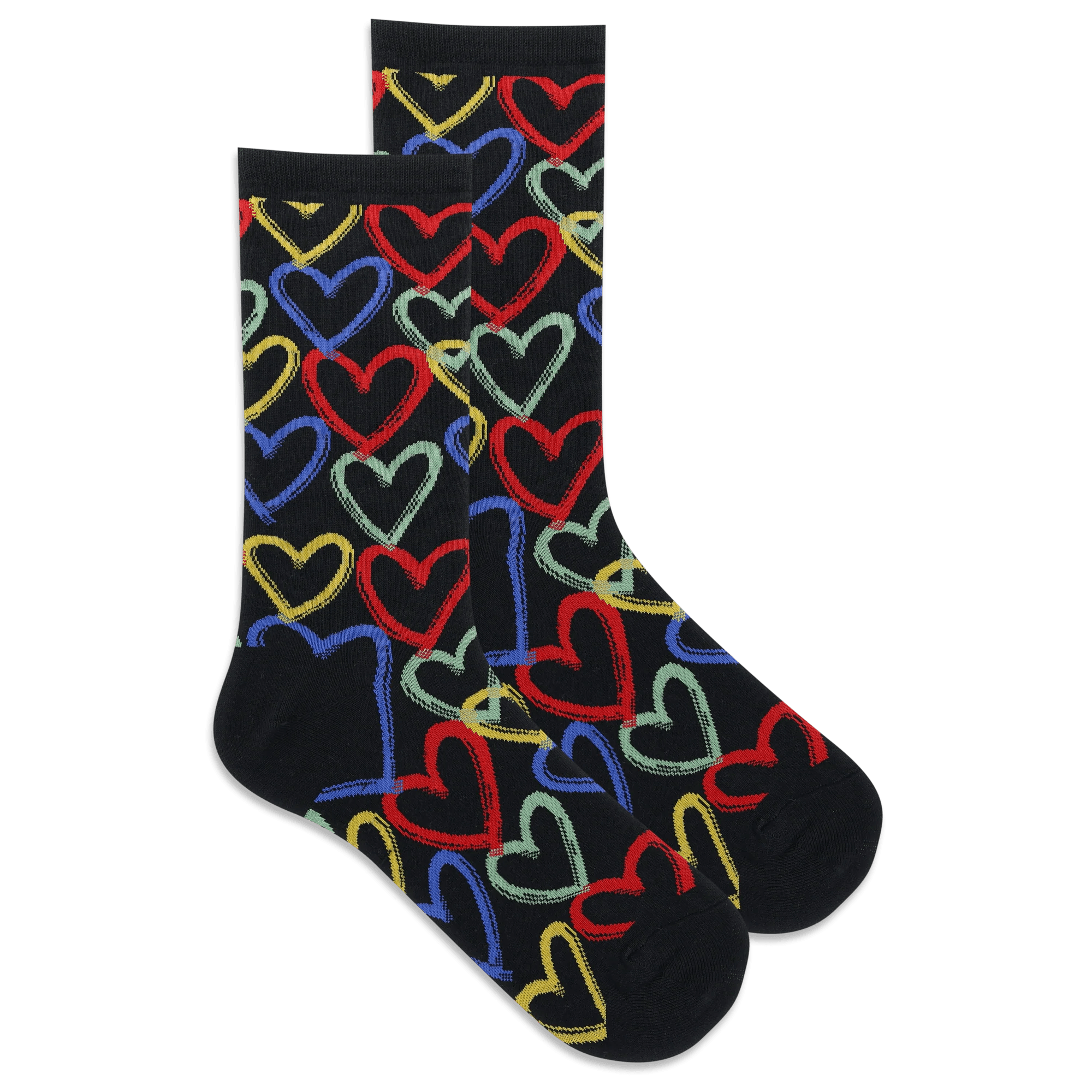 Graffiti Hearts Women’s Crew Socks