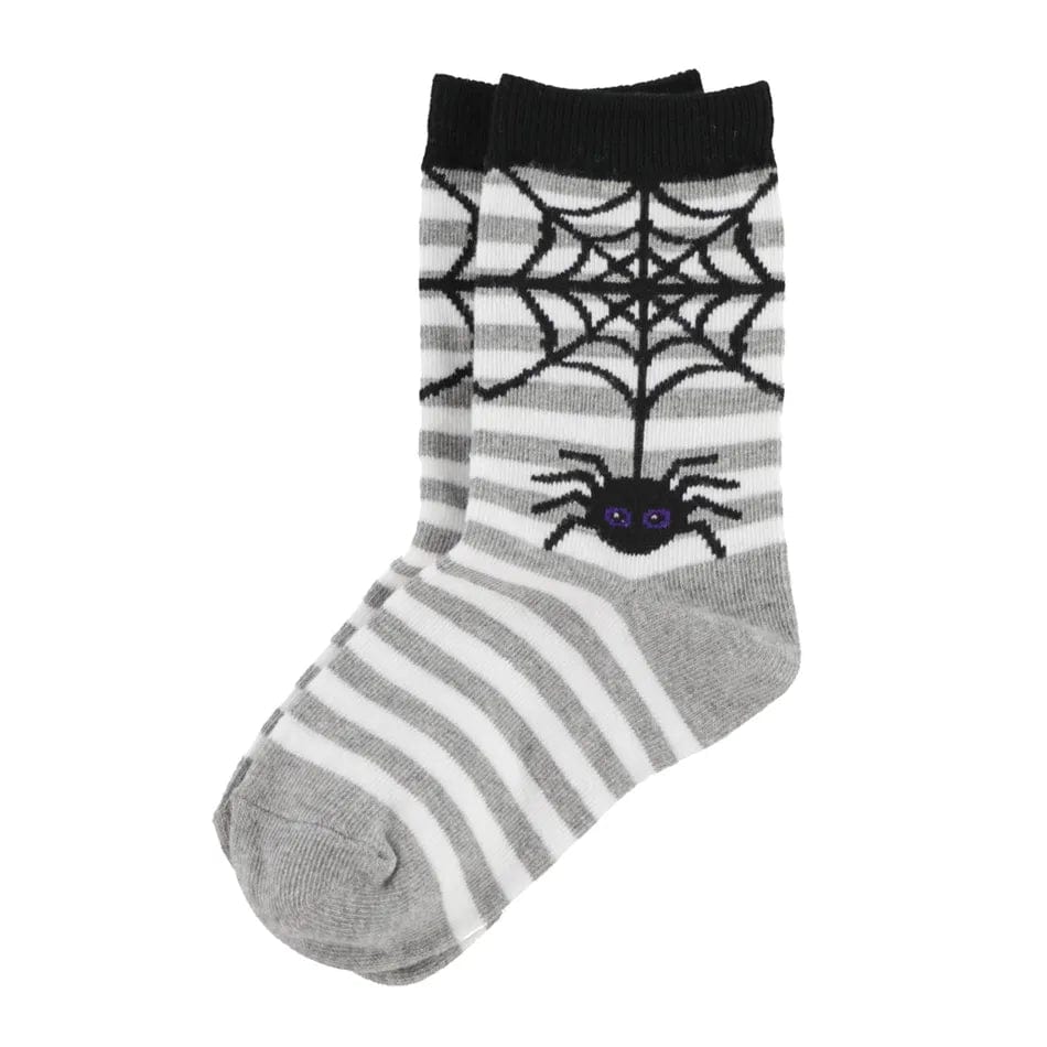 Spider Stripe Kid’s Crew Socks