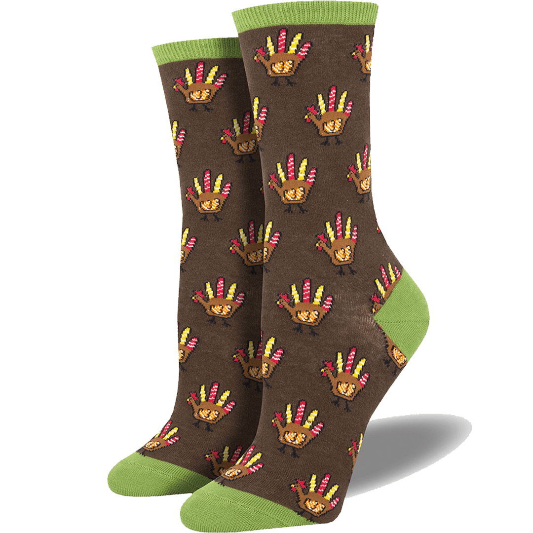 Handprint Turkey Women’s Crew Socks