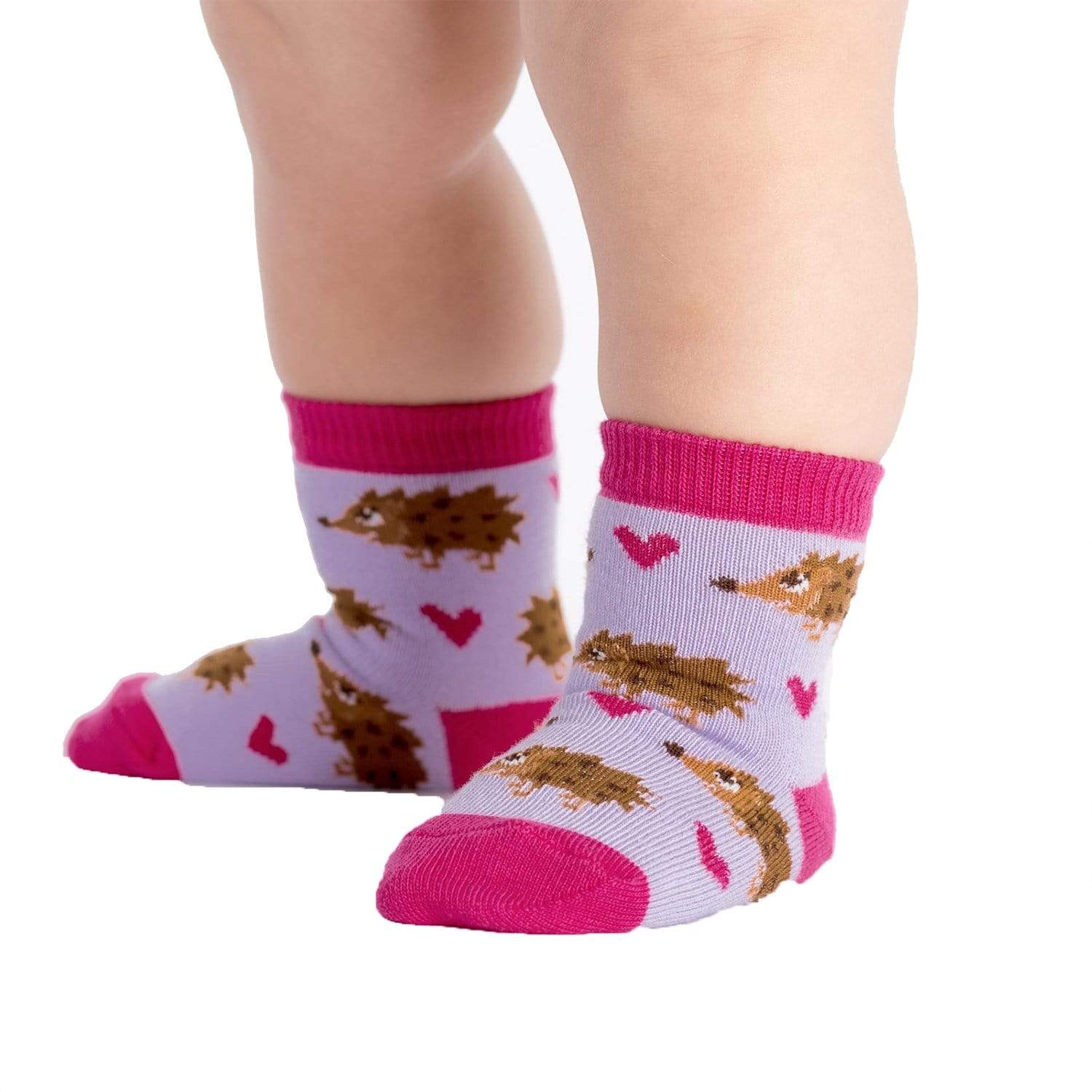 Hedgehog Heaven Toddler Crew Socks