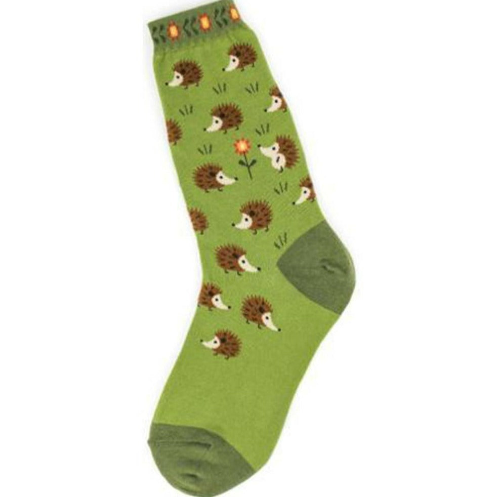 Hedgehog Socks Women’s Crew Sock