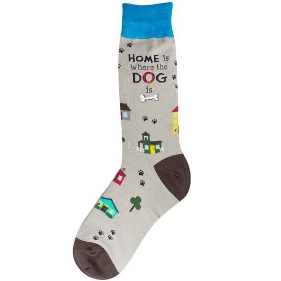 Home Is Where The Dog Is Men’s Crew Socks