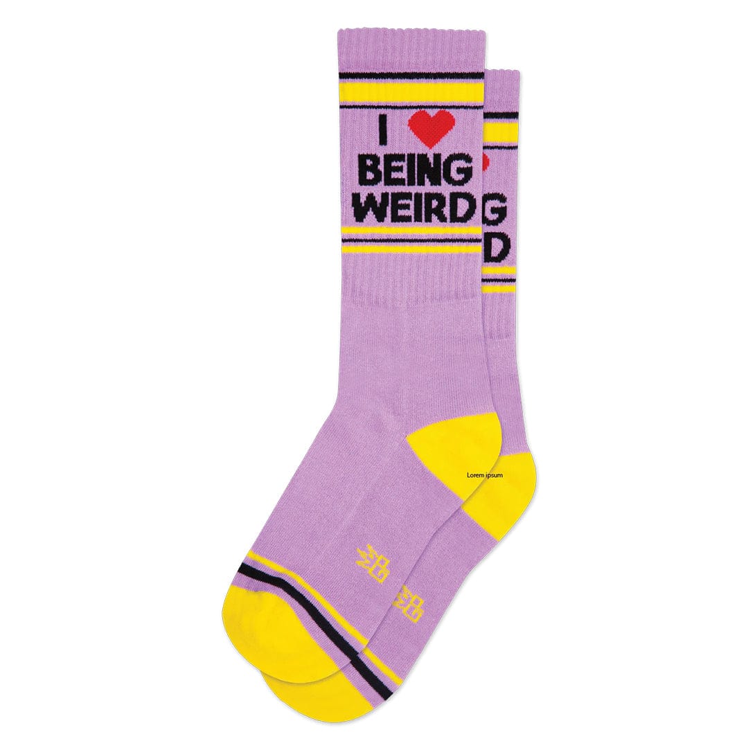 I Love Being Weird Unisex Crew Socks