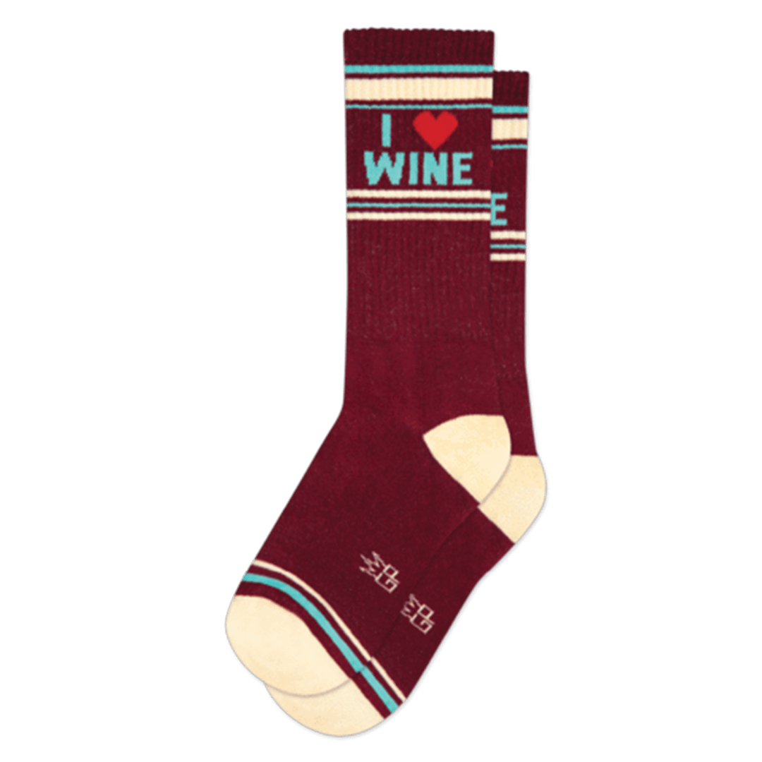 I Love Wine Unisex Crew Sock