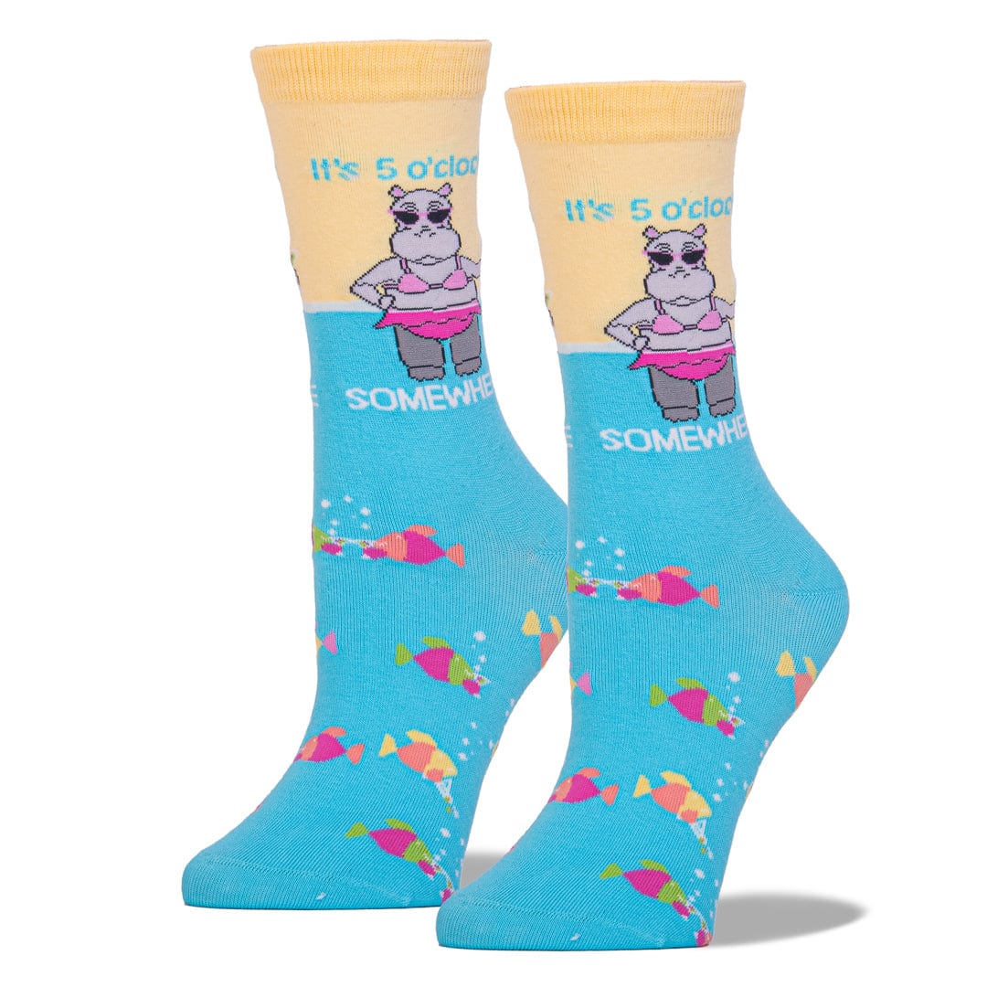 It’s 5 O’clock Somewhere Women’s Crew Sock