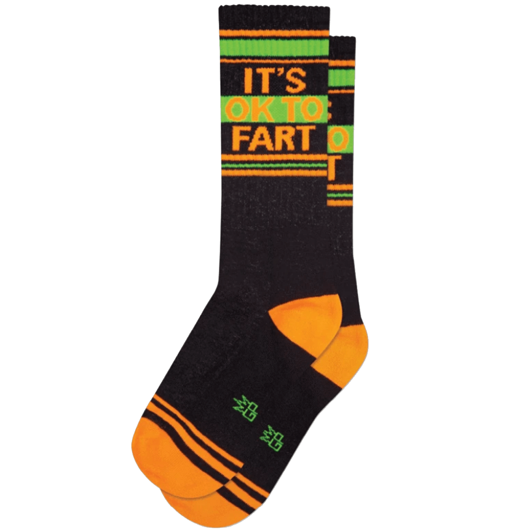 It’s Ok To Fart Neon Unisex Crew Sock