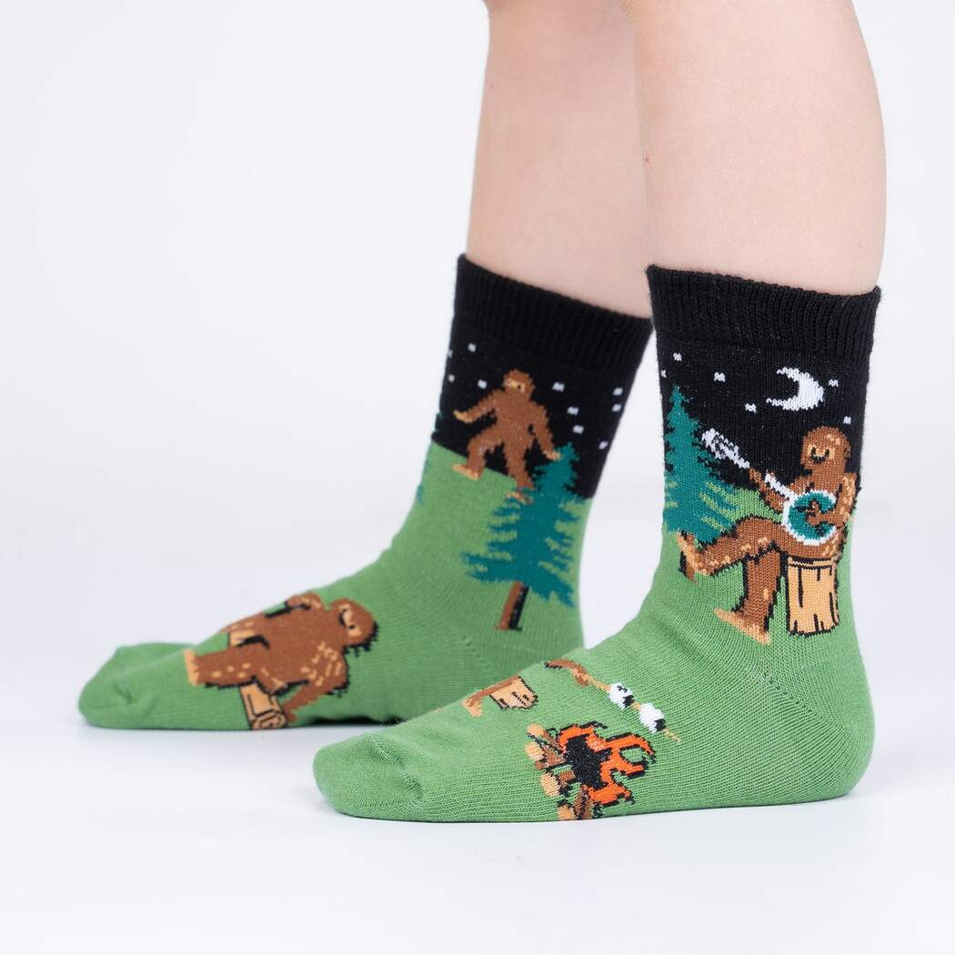 Sasquatch Campout Junior Crew Socks