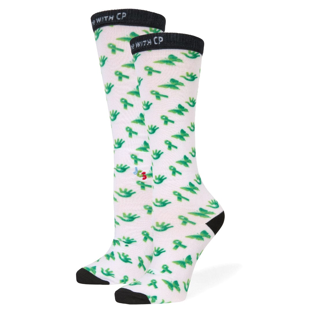 Cerebral Palsy Awareness Pattern Knee High Sock