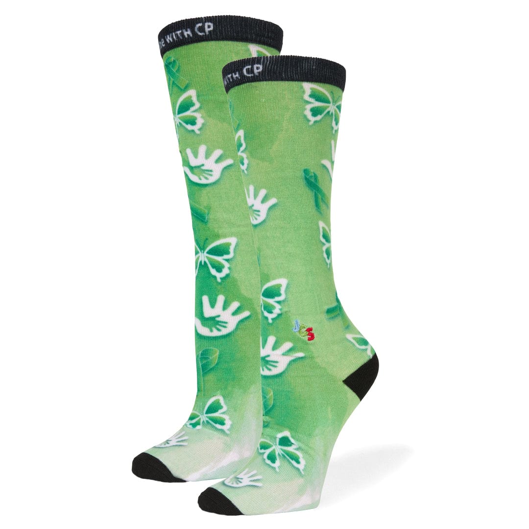 Cerebral Palsy Awareness Watercolor Knee High Sock